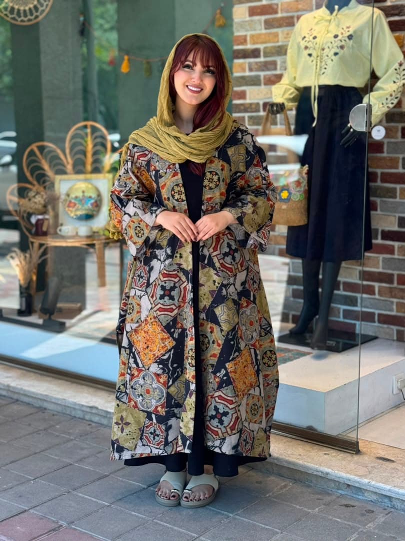 پانچ لارا طرح چند تیکه مشکی سدری خردلی