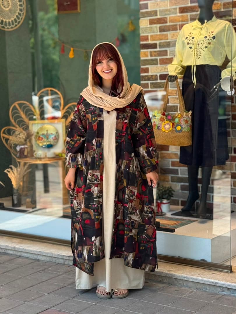 پانچ لارا طرح چند تیکه طوسی مشکی عنابی — تصویر ۲
