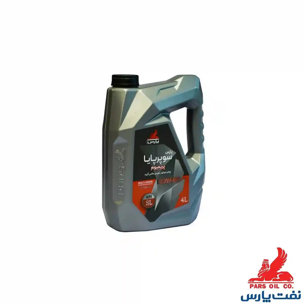 روغن موتور پارس سوپر پیشرو حجم ۴ لیتر گرید 20W-50 SL/CF