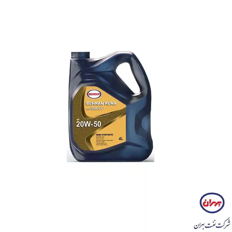 روغن موتور بهران رانا حجم ۴ لیتر گرید 20W-50 SN/CF