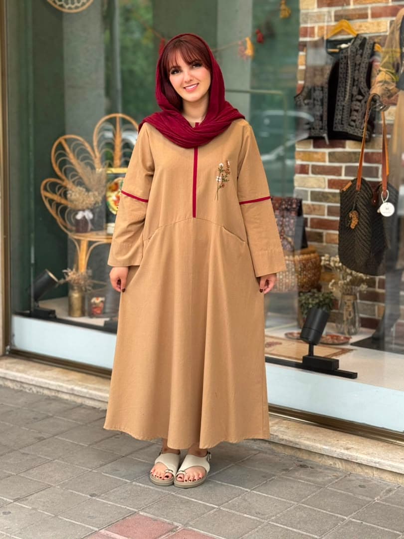 پیراهن شیدا نسکافه ای