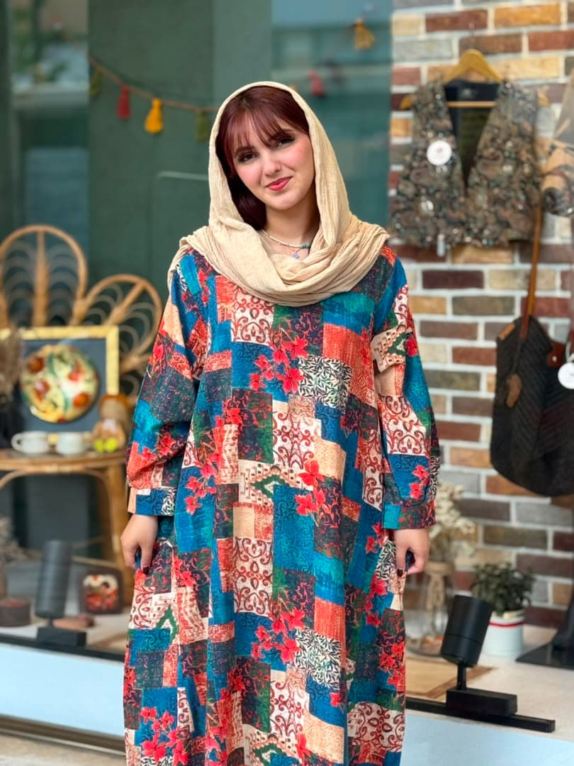 پیراهن آیگل چند تیکه آبی کالباسی — تصویر ۲