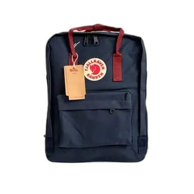 کوله کنکن سرمه ای زرشکی | Kanken backpack Navy Blue with Wine Red Handles