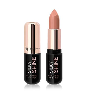 رژ لب جامد گلدن رز مدل Silky Shine Hydrating Lipstick وزن 3.5 گرم