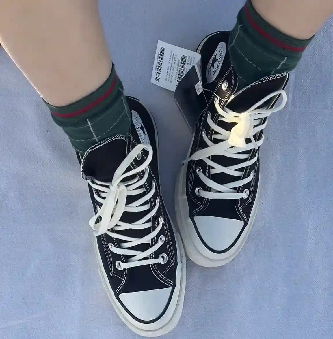 کانورس مشکی 1970 ساقدار | Converse 1970s black hightop — تصویر ۲