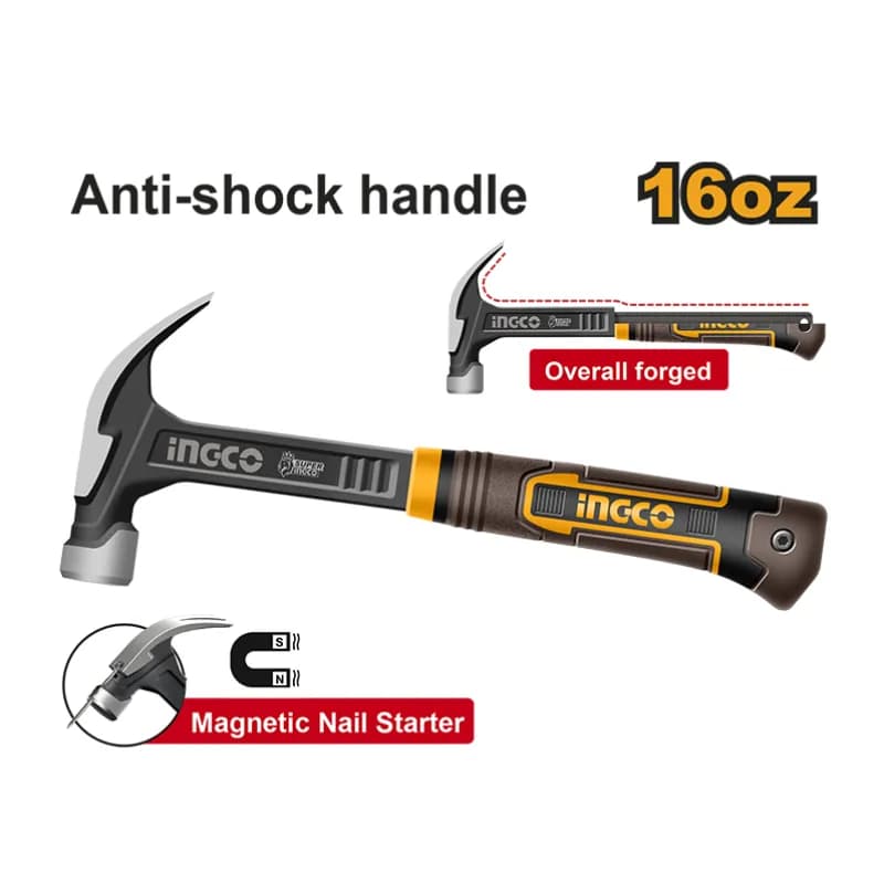 چکش 450 گرمی شناژکاری اینکو مدل HCH81016L — تصویر ۳