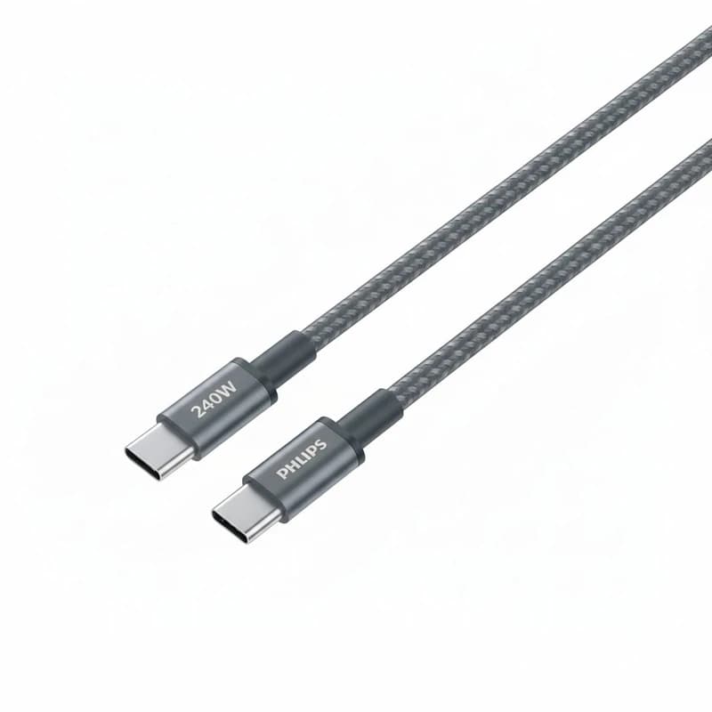 کابل شارژ USB-C به USB-C فیلیپس مدل DLC7030C — تصویر ۳