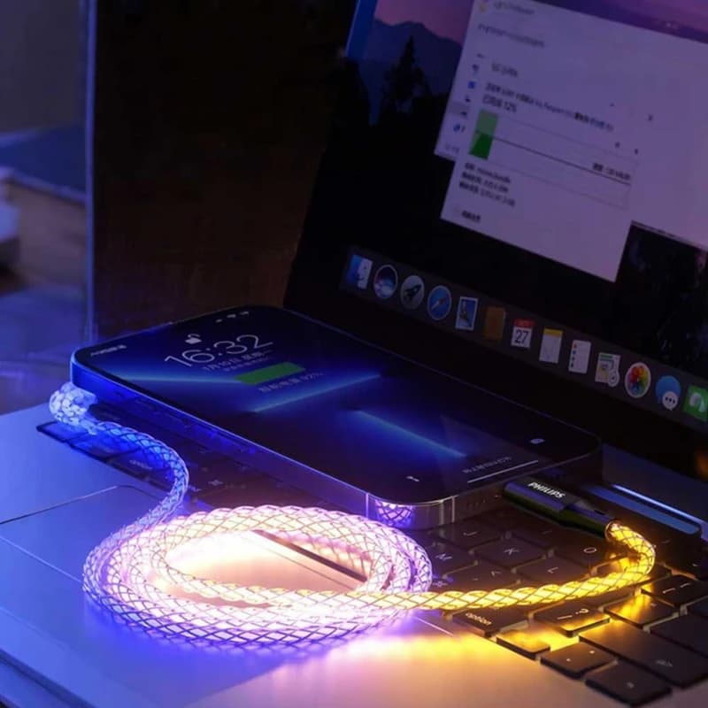 کابل شارژ USB-C به USB-C فیلیپس مدل DLC5140C — تصویر ۳