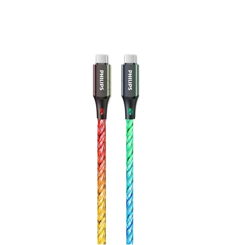 کابل شارژ USB-C به USB-C فیلیپس مدل DLC5140C — تصویر ۲