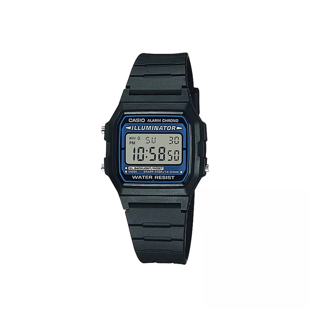 ساعت مردانه مربع مشکی کاسیو مدل 105W-1ADF — تصویر ۲