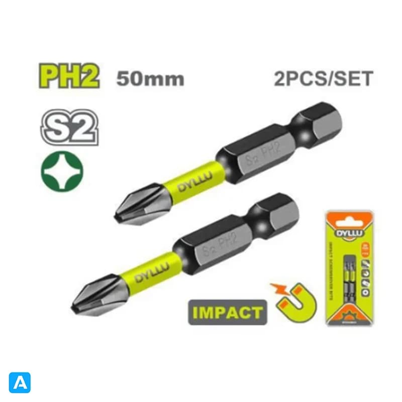 ست 2 عددی سر پیچ گوشتی چهارسو دایلو مدل DTSV2K61