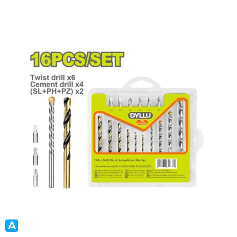 ست 16 عددی مته دایلو مدل DTMJ4165