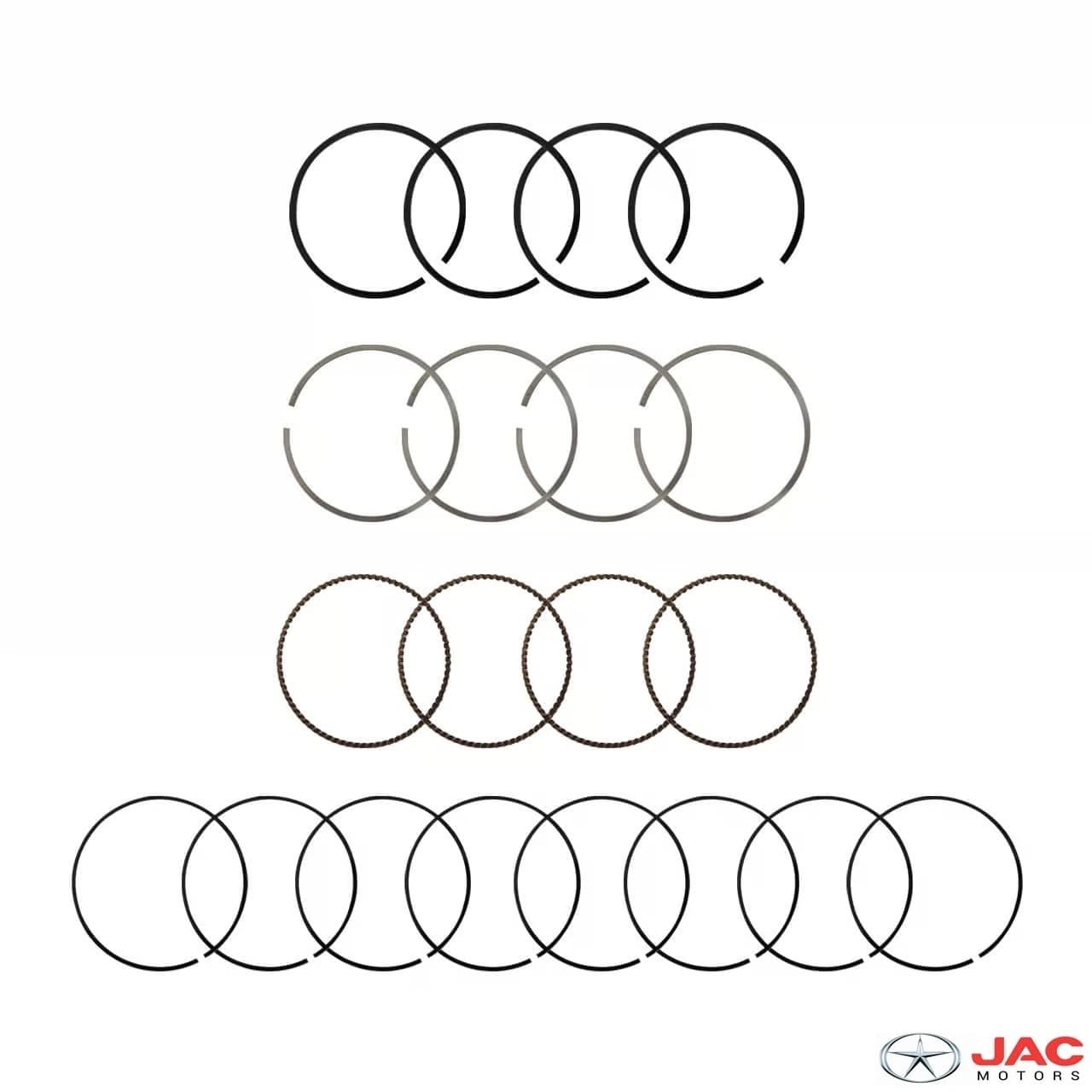 رینگ پیستون موتور استاندارد جک اس تری JAC S3