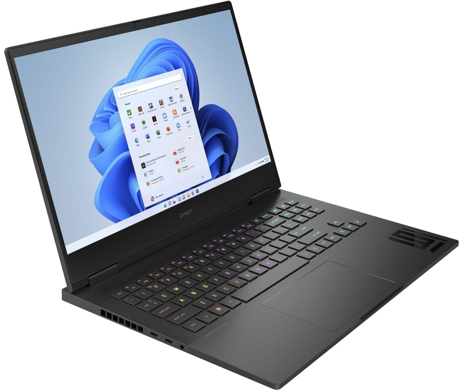 لپ تاپ گیمینگ HP OMEN 16 با پردازنده Core i9-14900HX، رم 16 گیگ، SSD یک ترابایت و RTX 4080 — تصویر ۳