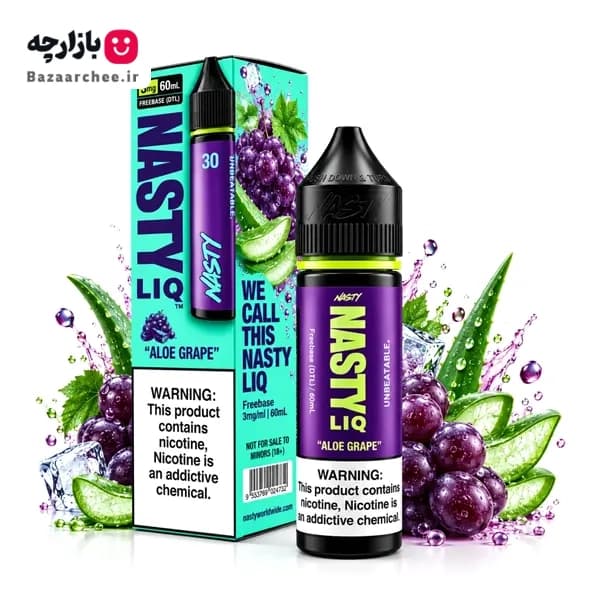 جویس آلوئه ورا انگور نستی | NASTY LIQ 30 Aloe Grape Juice