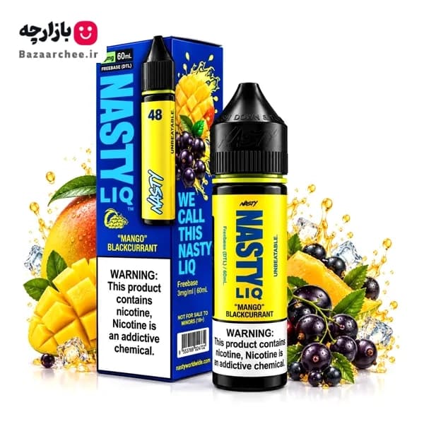 جویس انبه انگور فرنگی بلک کارنت نستی | NASTY LIQ 48 Mango Blackcurrant Juice