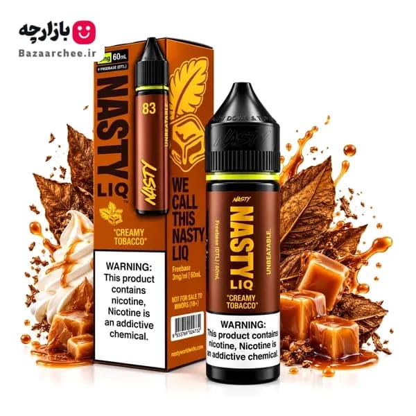 جویس تنباکو کارامل نستی | NASTY LIQ Creamy Tobacco Juice