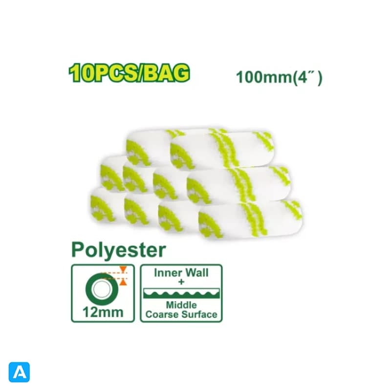 ست 10 عددی رول غلطک رنگ 100 میلی متر دایلو مدل DTCB4941