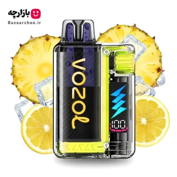 ویپ پاد یکبار مصرف آناناس لیمو یخ 20000 پاف وزول | Vozol Vista Plug Pineapple Lemon
