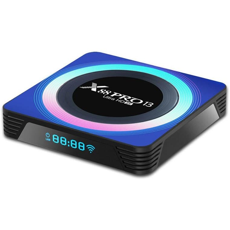 ارسال فوری + اندروید باکس مدل X88 PRO 13 BLUE 4GB 128GB