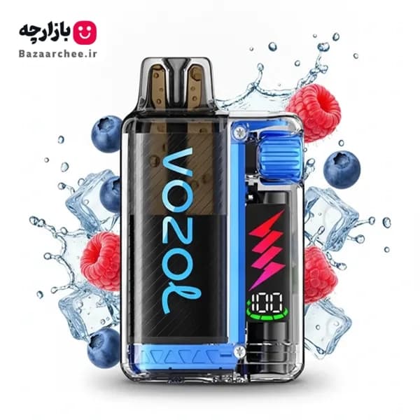 ویپ پاد یکبار مصرف بلوبری تمشک یخ 20000 پاف وزول | Vozol Vista Plug Blue Razz Ice