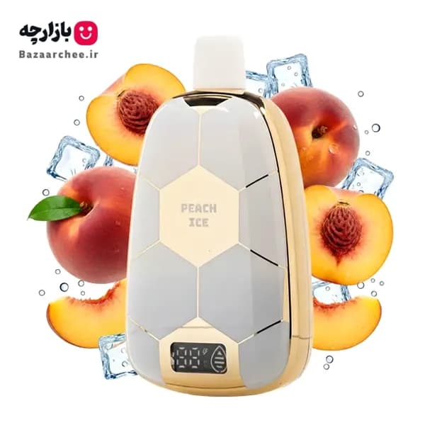 ویپ پاد یکبار مصرف هلو یخ رونالدینیو 15000 پاف | Ronaldinho 15K Peach Ice