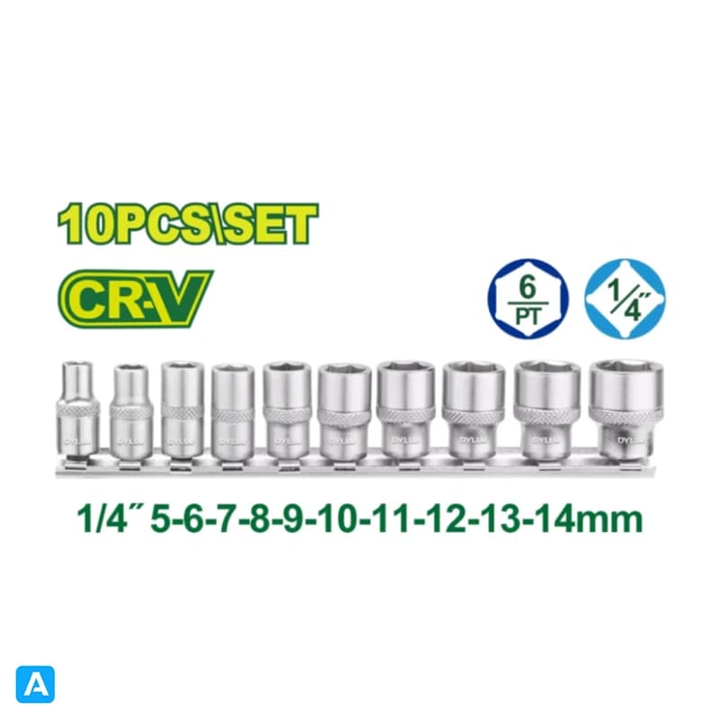 ست بکس ریلی 10 عددی 1/4 اینچ دایلو مدل DTST4410