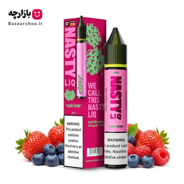 سالت تمشک بلوبری توت فرنگی بری بمب نستی | NASTY LIQ Berry Bomb Salt