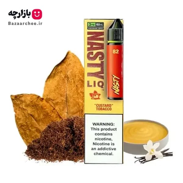 جویس تنباکو دسر کاستارد نستی | NASTY LIQ 82 Tobacco Custard Juice