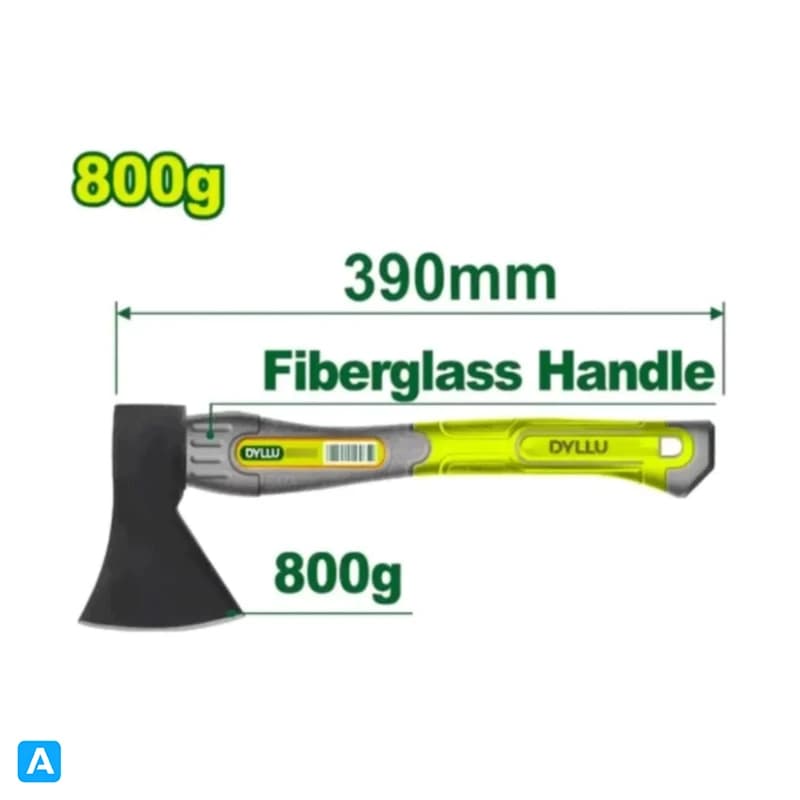 تبر 800 گرمی دسته فایبر دایلو مدل DTHM6308