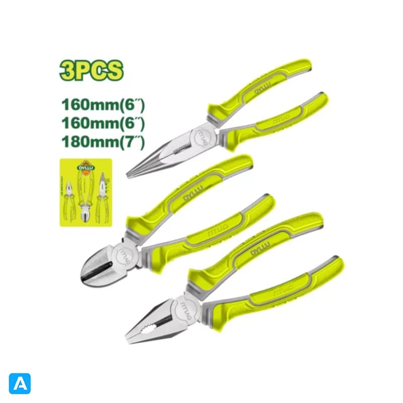 ست انبر 3 عددی صنعتی دایلو مدل DTPS0603