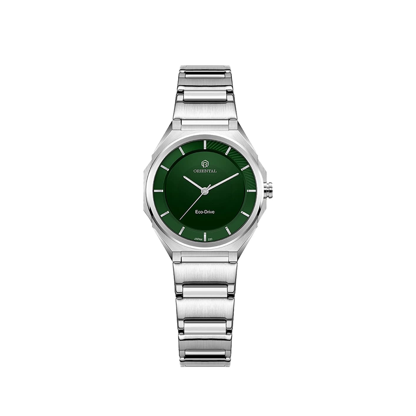 ساعت اورینتال زنانه استیل صفحه سبزمدلO.SH220L-0009