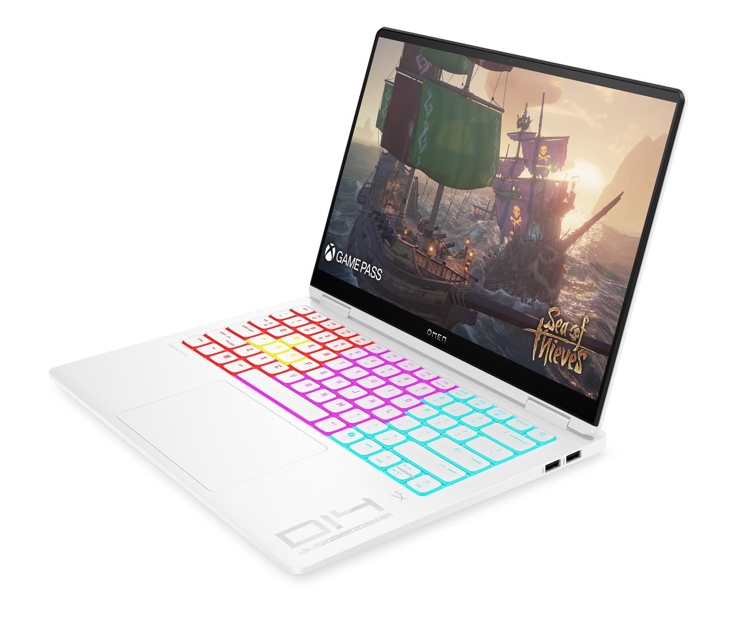 لپ تاپ گیمینگ HP Omen Transcend 14 با پردازنده Ultra 9-185H، رم 32GB، حافظه 1TB SSD و کارت گرافیک RTX 4070 — تصویر ۳