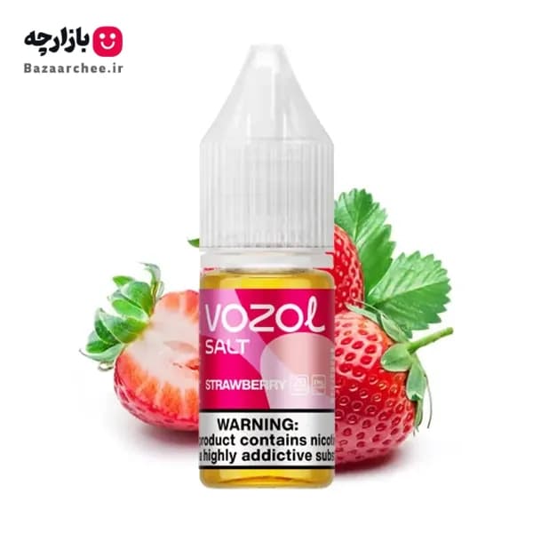 سالت نیکوتین توت فرنگی وزول (10 میل) | Vozol Liquid Strawberry 10ml Salt
