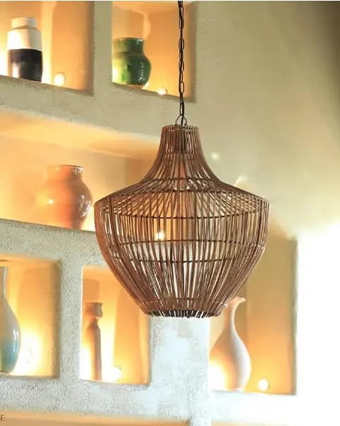 لوستر حصیری مدل اشکی مروار
