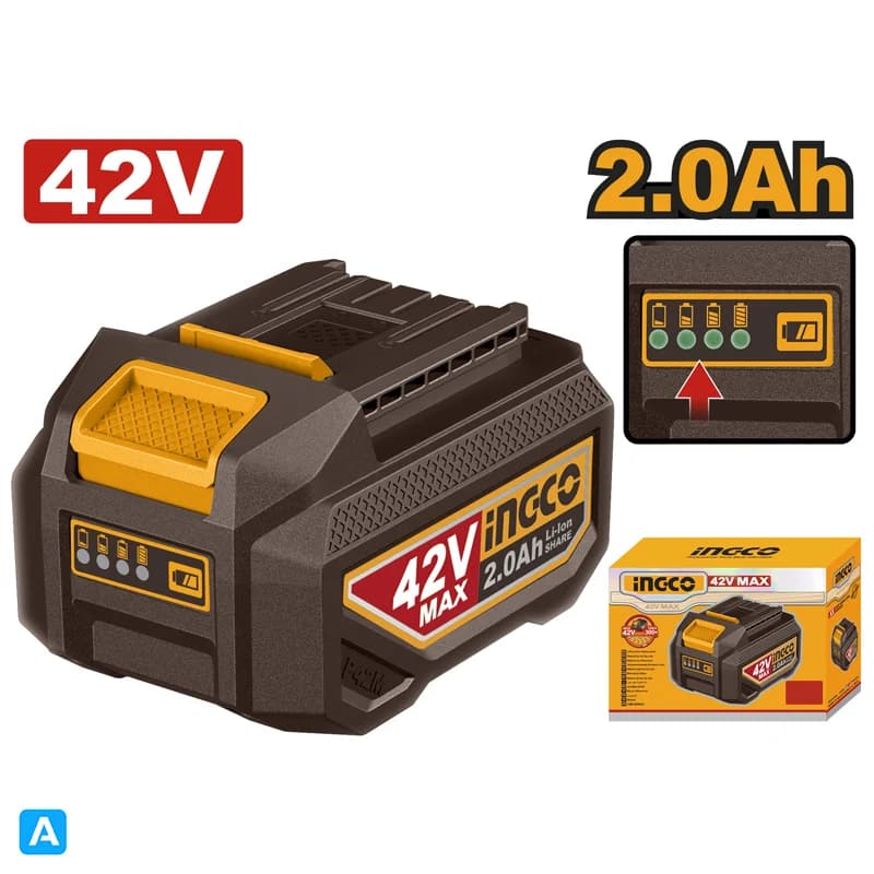 باتری شارژی 42 ولت 2 آمپر اینکو مدل FBLI42201 — تصویر ۲