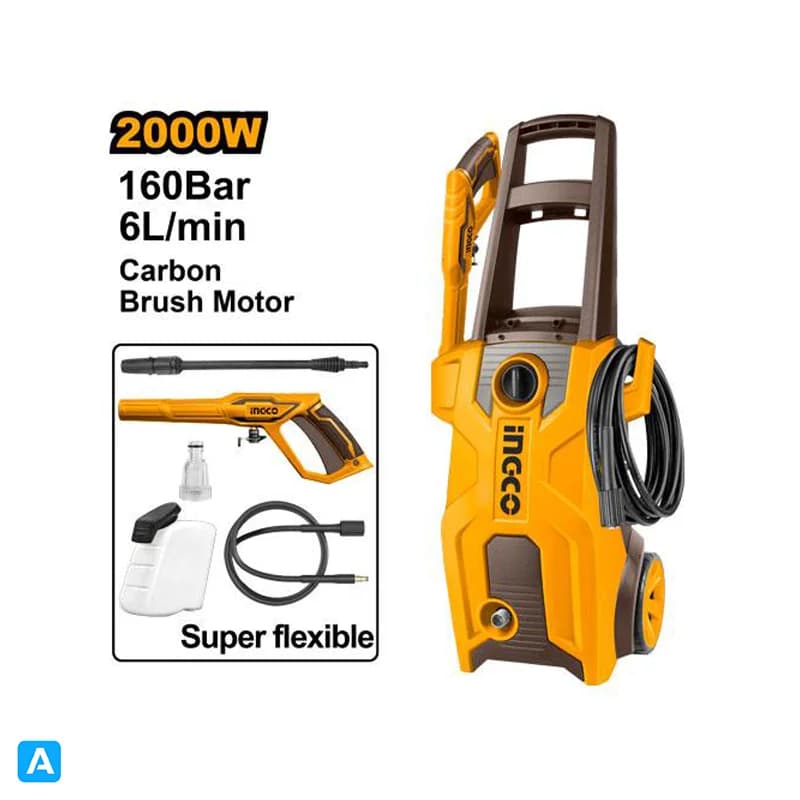 کارواش 2000 وات 160 بار اینکو مدل HPWR20018