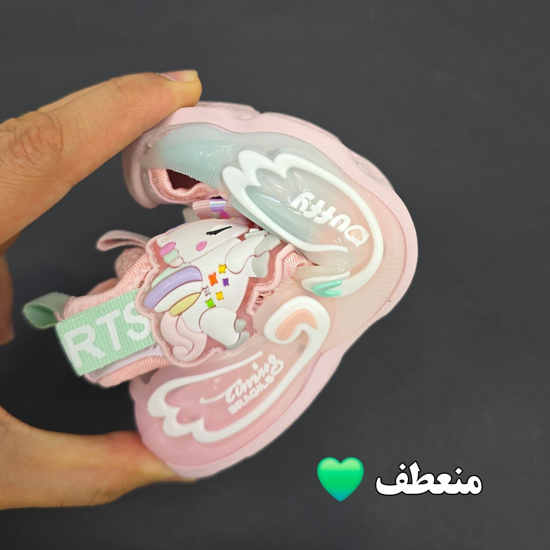صندل طبی وارداتی جلو بسته یونیکورن دخترانه3465 — تصویر ۲