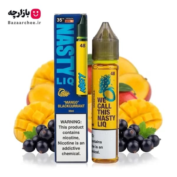 سالت انبه انگور فرنگی بلک کارنت نستی | NASTY LIQ 48 Mango Blackcurrant Salt