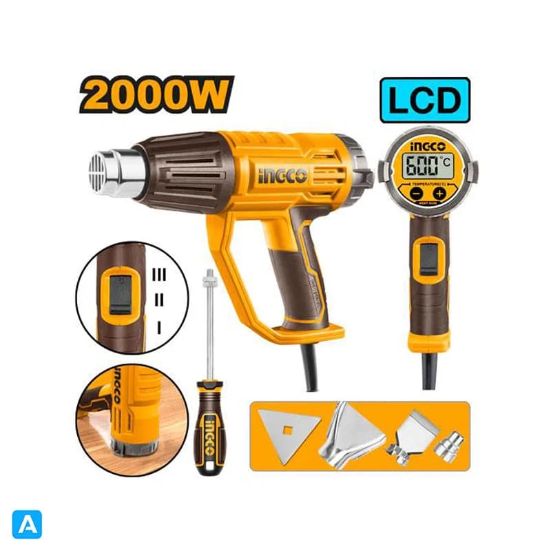 سشوار صنعتی 2000 وات اینکو مدل HG200058 — تصویر ۲