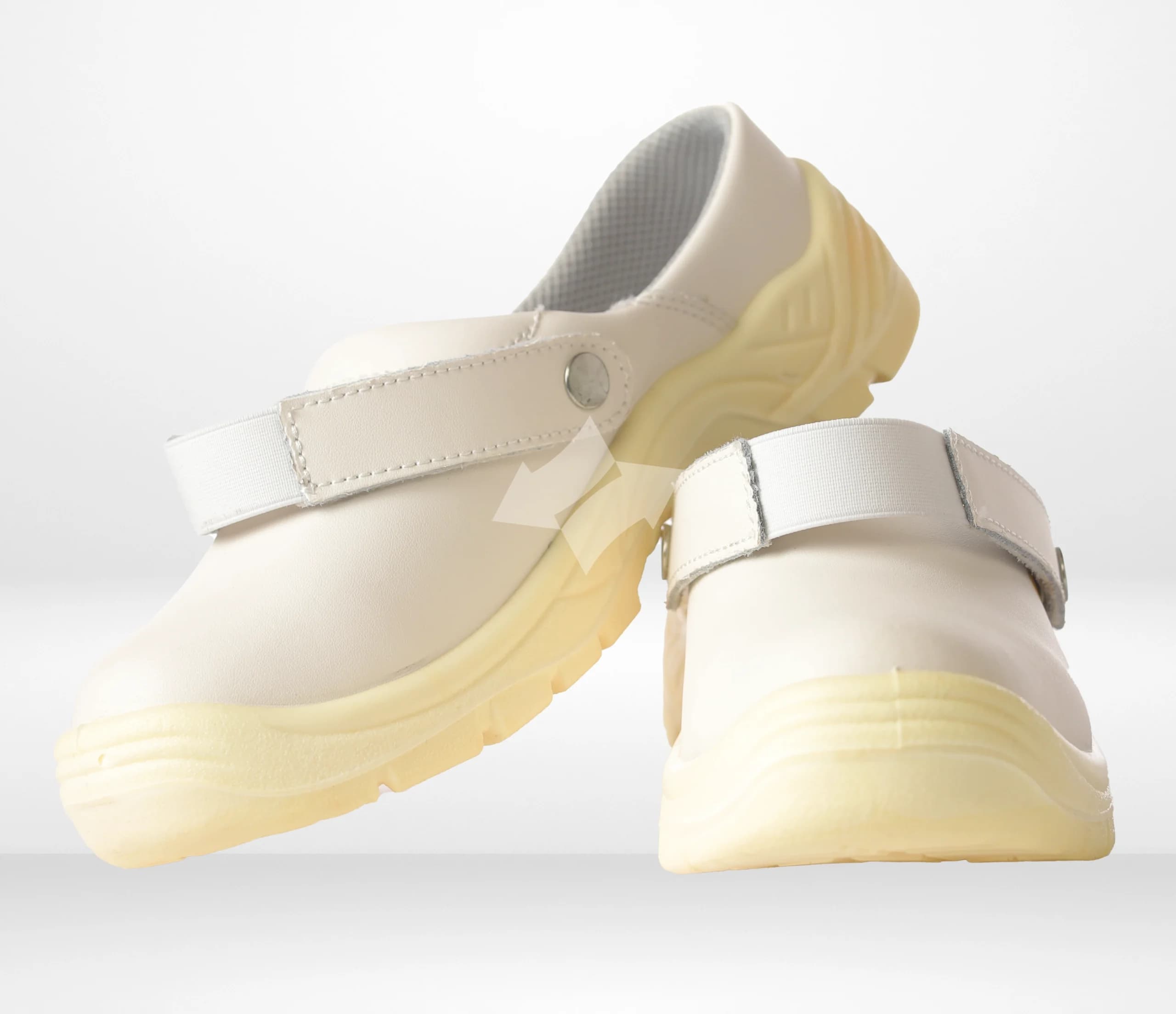 کفش آتی استاتیک چرم سفید