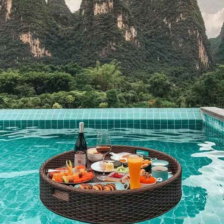 سینی استخری حصیربافت اسکلت فلز مدل ساحل