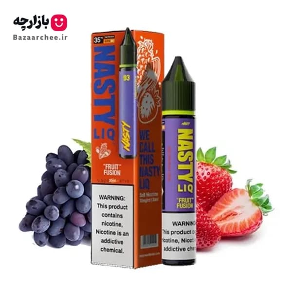 سالت انگور توت فرنگی پاستیل نستی | NASTY LIQ 93 Fruit Fusion Salt