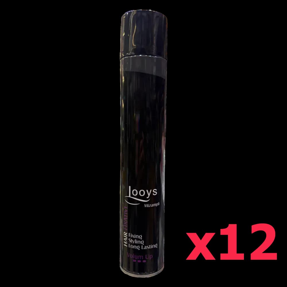 فروش عمده اسپری حالتدهنده و حجمدهنده مو لویز LOOYS مدل Volume Up حجم ۴۰۰ میلیلیتر (پک ۱۲ عددی)