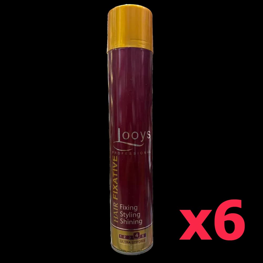 فروش عمده اسپری تافت مو لویز LOOYS مدل Ultra Strong حجم ۵۰۰ میل (پک ۶ عددی) – قیمت همکاری