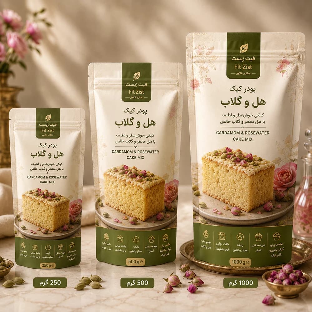 پودر کیک گلاب و هل — تصویر ۲