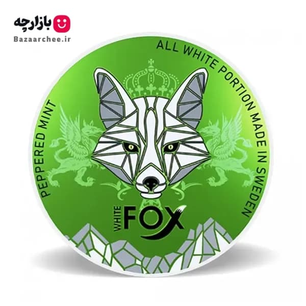 کیسه نیکوتین نعناع یخ وایت فاکس (نیکوتین خوراکی) | White Fox Peppered Mint Nicotine Bag — تصویر ۲