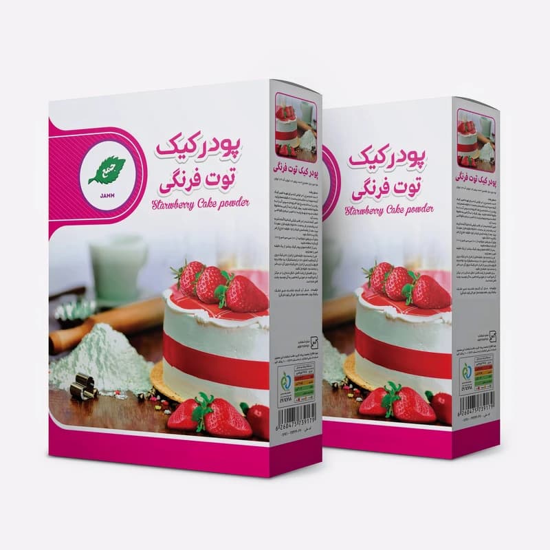 پودر کیک توت فرنگی جمع — تصویر ۴