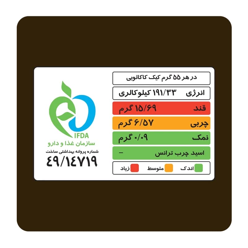 پودر کیک کاکائو جمع — تصویر ۳
