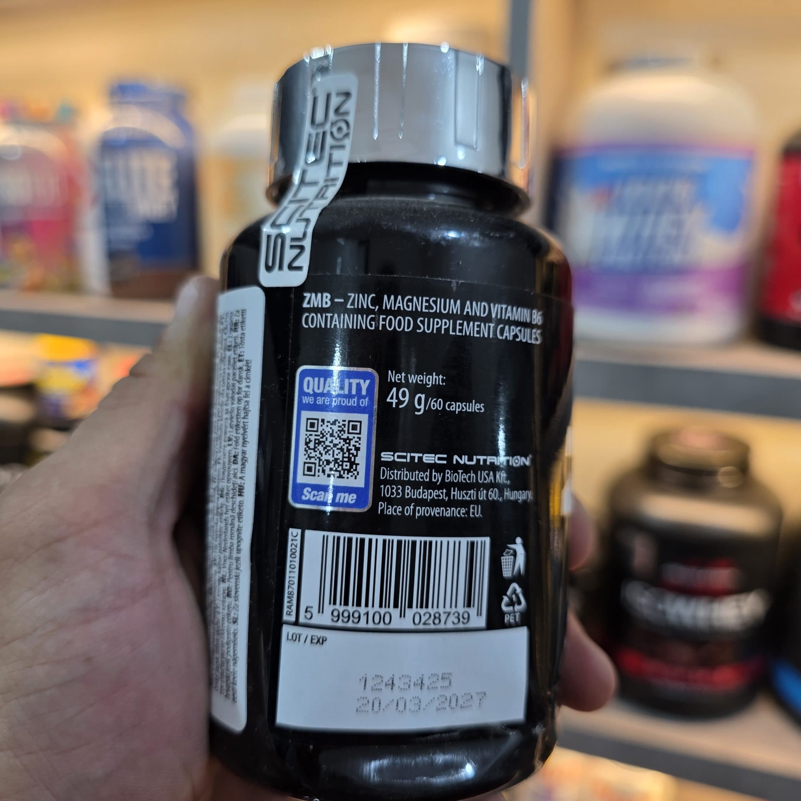 زد ام بی سایتک نوتریشن ۶۰ عددی (Scitec Nutrition ZMB) — تصویر ۴
